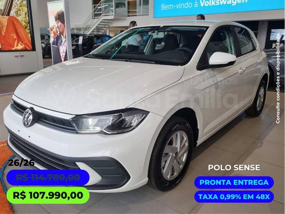 VOLKSWAGEN POLO 1.0 170 TSI SENSE AUTOMÁTICO VOLKSWAGEN POLO 1.0 170 TSI SENSE AUTOMÁTICO